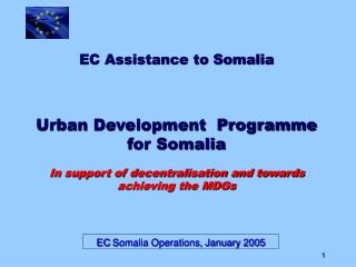 EC Somalia Operations, January 2005