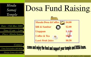 Dosa Fund Raising