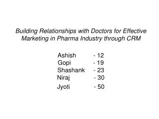Indian Pharma Industry-Background