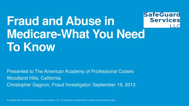 fraud and abuse in medicare what you need to know
