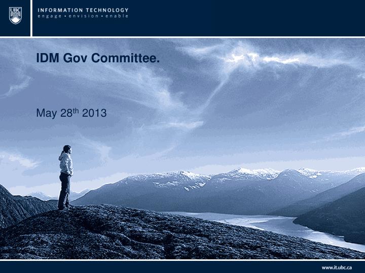 idm gov committee