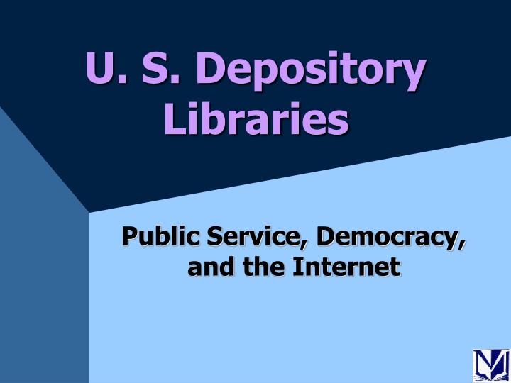 u s depository libraries