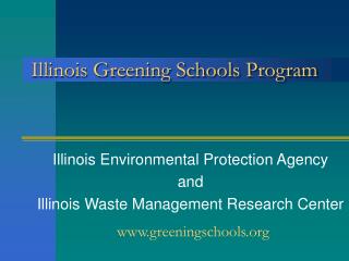 Illinois Greening Schools Program