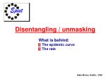 Disentangling / unmasking