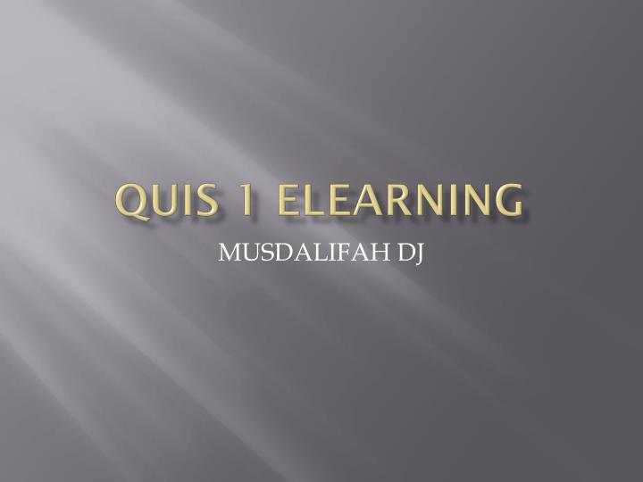 quis 1 elearning