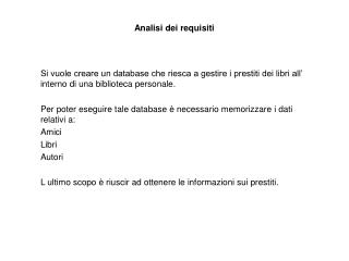 analisi dei requisiti