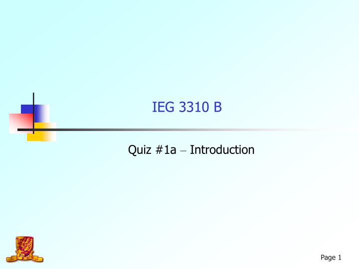 ieg 3310 b