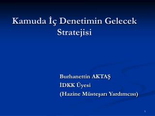 kamuda denetimin gelecek stratejisi
