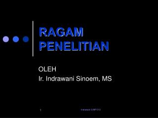 ragam penelitian