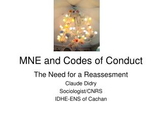 MNE and Codes of Conduct
