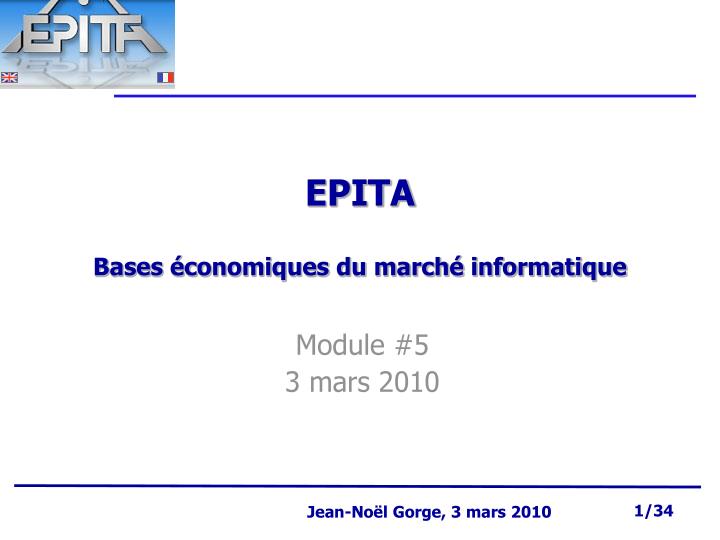 epita bases conomiques du march informatique