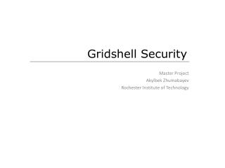 Gridshell Security