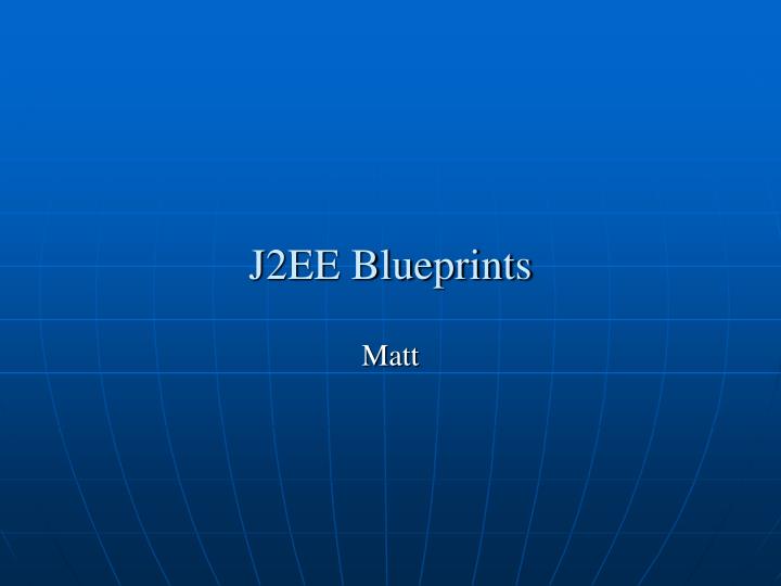 j2ee blueprints