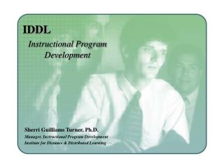 IDDL Instructional Program Development