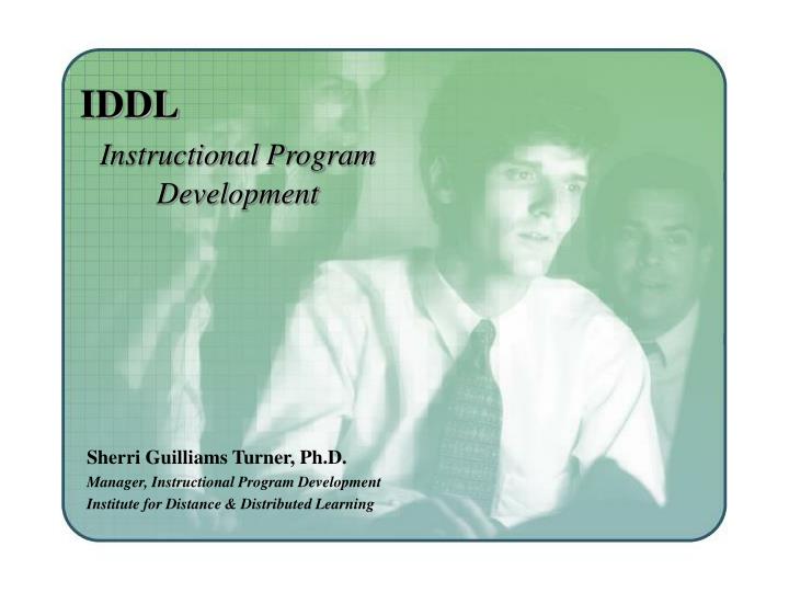 iddl instructional program development
