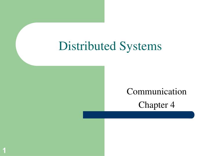 distributed systems