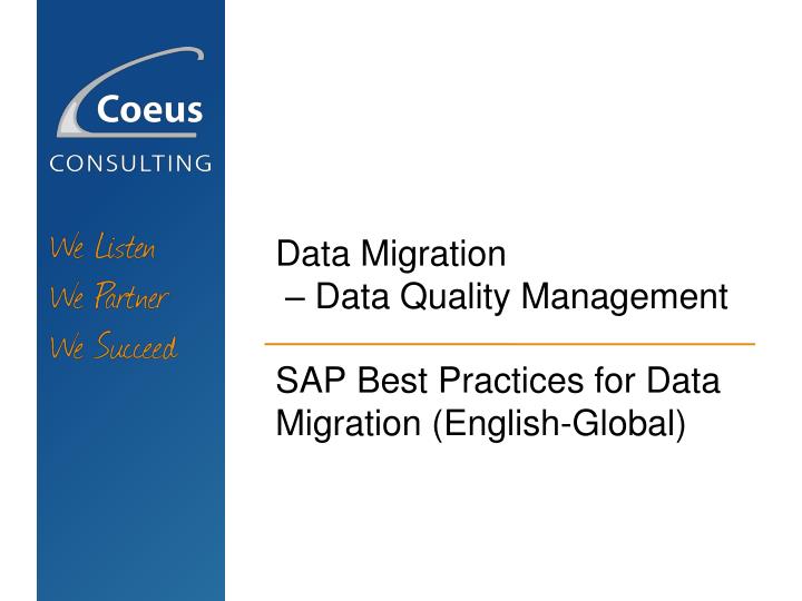 data migration data quality management