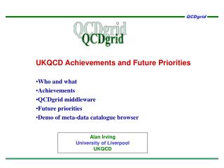 UKQCD Achievements and Future Priorities