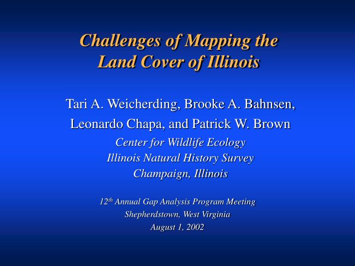 challenges of mapping the land cover of illinois