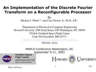An Implementation of the Discrete Fourier Transform on a Reconfigurable Processor