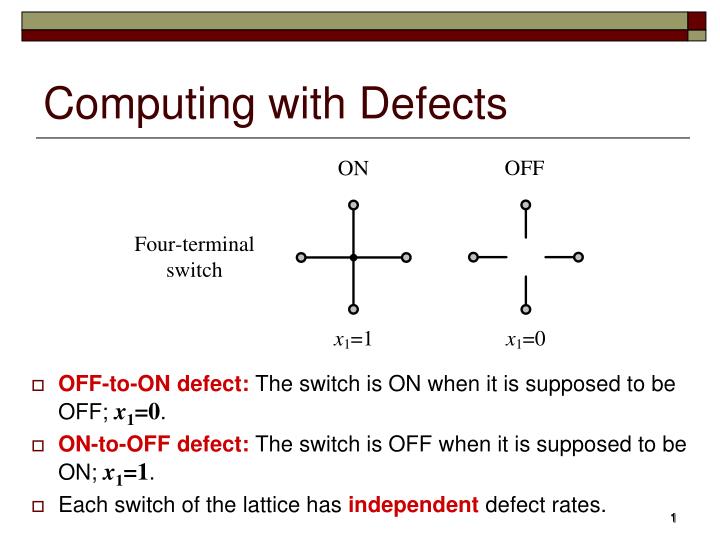 computing with defects