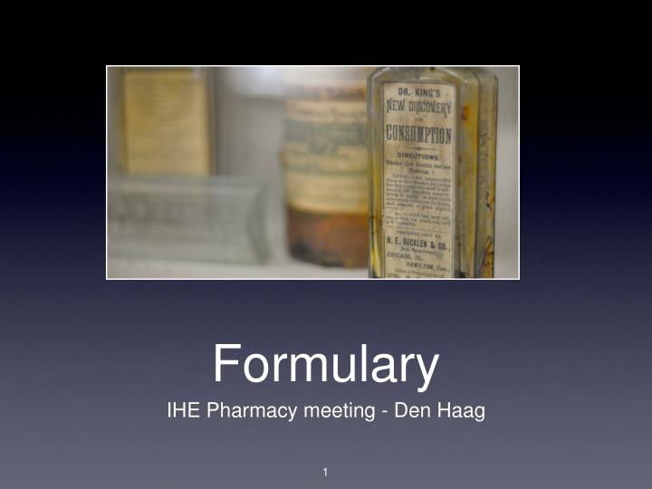 formulary