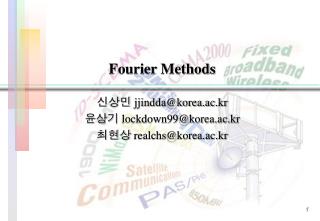 Fourier Methods