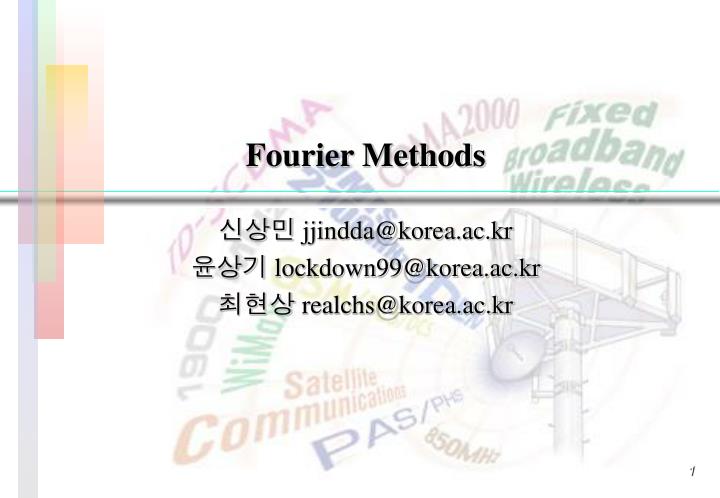 fourier methods