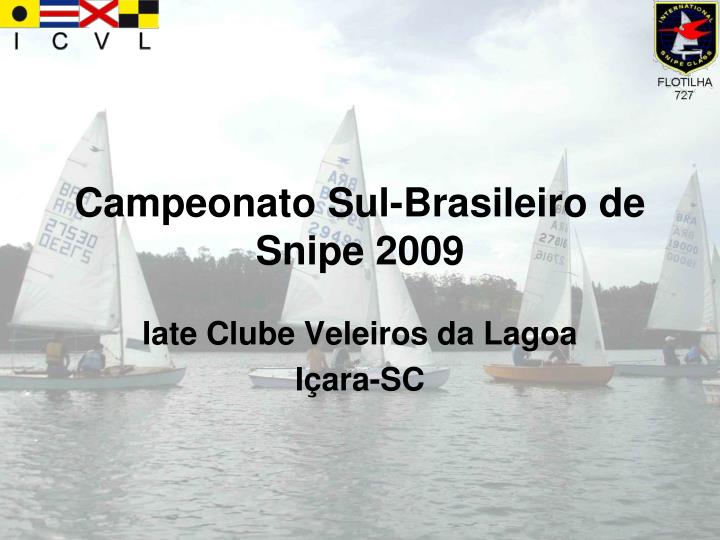 campeonato sul brasileiro de snipe 2009