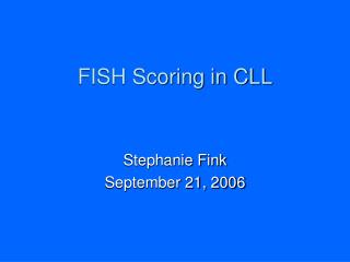 FISH Scoring in CLL