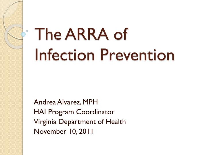 the arra of infection prevention