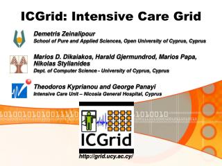 ICGrid: Intensive Care Grid