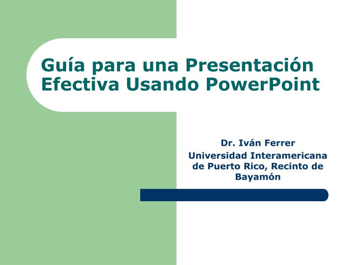gu a para una presentaci n efectiva usando powerpoint