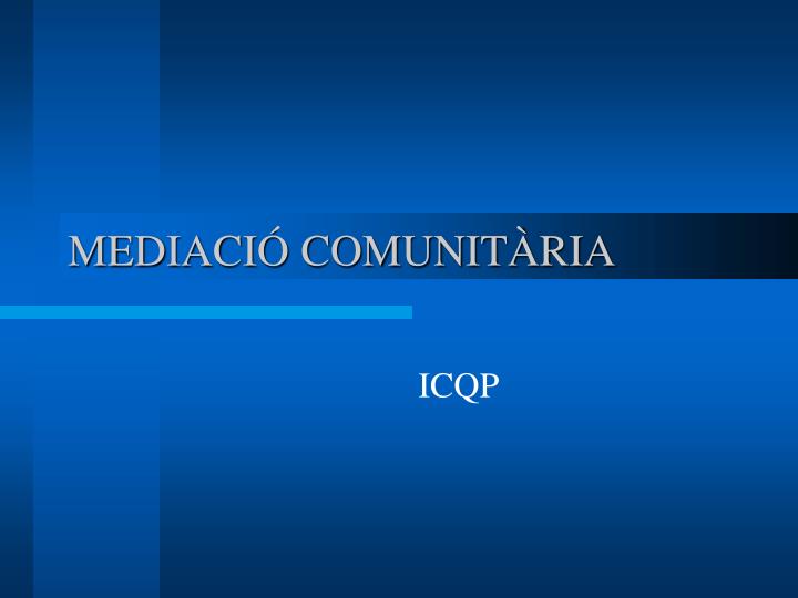 mediaci comunit ria