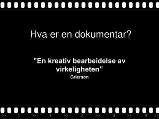 hva er en dokumentar