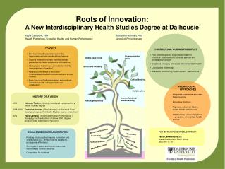 Roots of Innovation: A New Interdisciplinary Health Studies Degree at Dalhousie