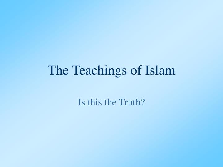 the teachings of islam