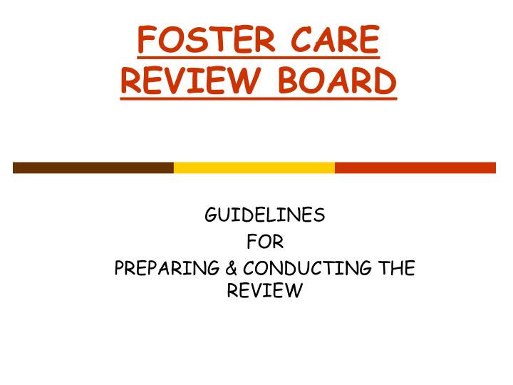 foster care review board