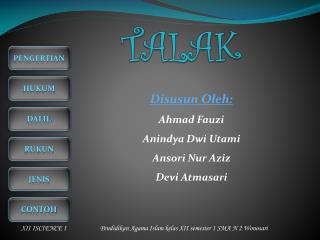 PPT - Talak PowerPoint Presentation, Free Download - ID:901672