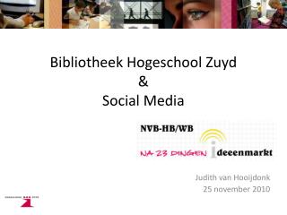 bibliotheek hogeschool zuyd social media