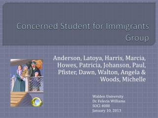 Concerned Student for Immigrants Group