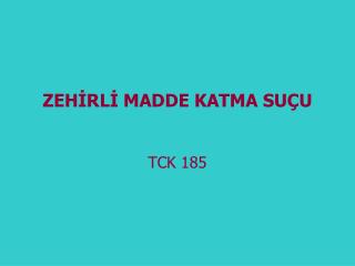 zeh rl madde katma su u