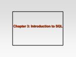 Chapter 3: Introduction to SQL - slide 1