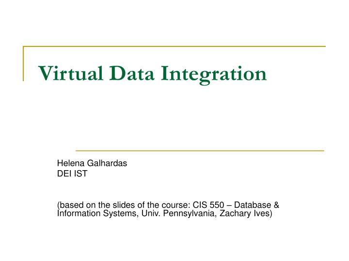 virtual data integration