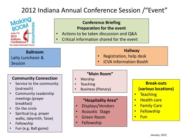 2012 indiana annual conference session event