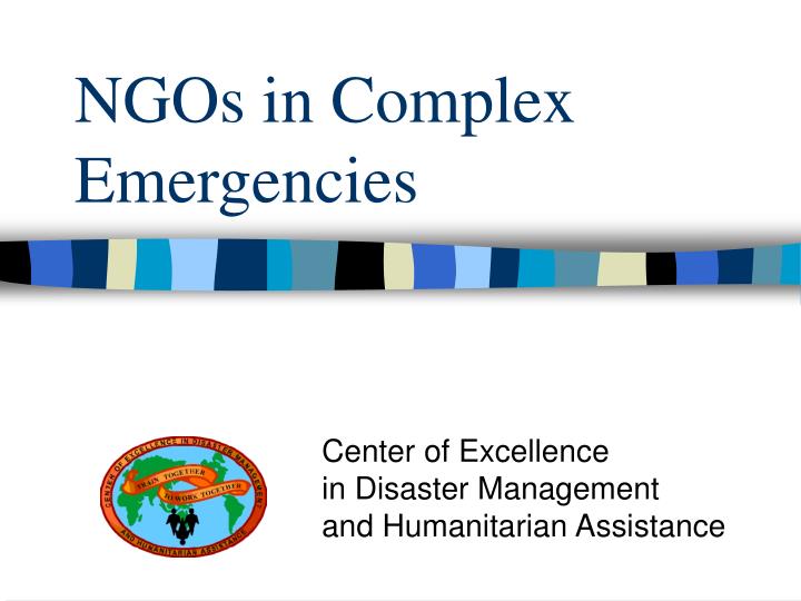 ngos in complex emergencies