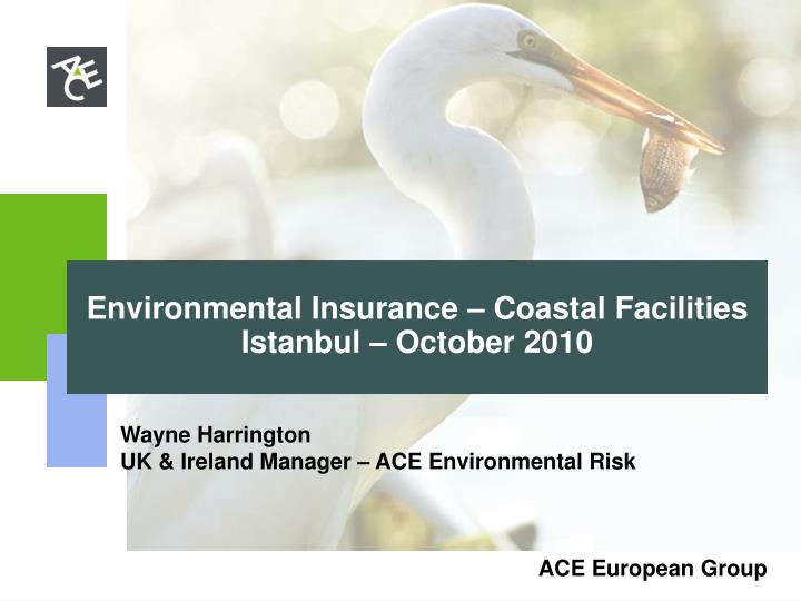 environmental insurance coastal facilities istanbul october 2010