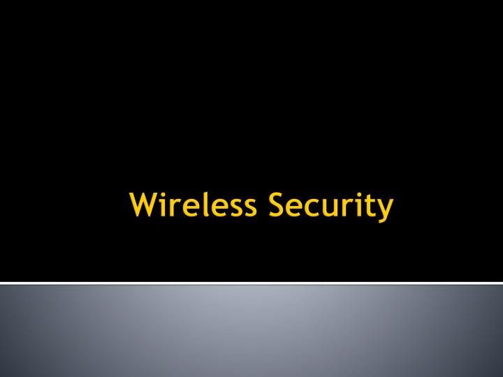 wireless security