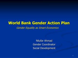 World Bank Gender Action Plan