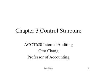 Chapter 3 Control Sturcture